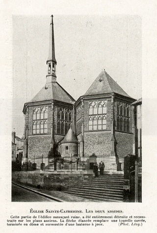Eglise St Catherine, les deux absides.JPG