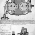 Antique Print of 1868 Direct-acting Engines Steam Ships Honfleur Rennes Breech
