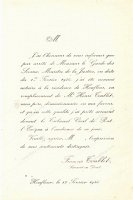 Prestation de serment de M.Francois Toublet, notaire à Honfleur