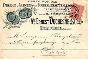 De Vve Ernest Duchesne en 1908