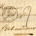 Lettre de Honfleur vers Pont Audemer (27 Juillet 1833)