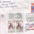 Première liaison France Polynésie via Los Angeles    6 mai 1960 Retour à l'envoyeur  Nouméa Honfleur