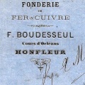 En tête Société F.Boudesseul (fonderie de fer et cuivre) cours Orléans à Hfl