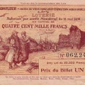 Loterie autorisée par arreté Ministériel du 14 Mai 1898