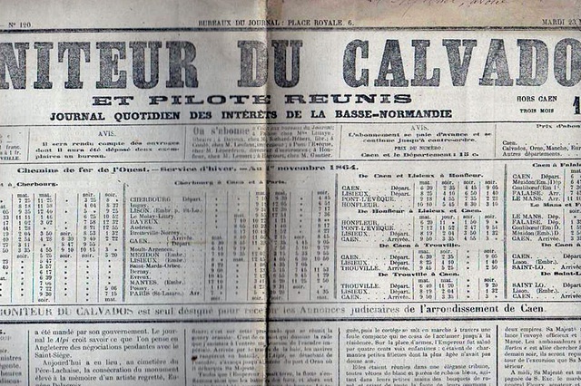 Moniteur du Calvados et Pilote réunis du 23 Novembre 1864.jpg