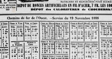 TRAINS prix et horaires vers Caen