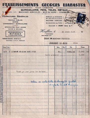 LIABASTRE Quincaillerie fers - Entête du 30.06.1948.jpg