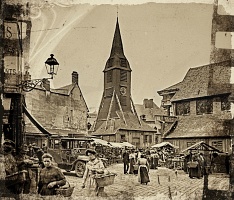 Scène de vie sur le marché de la Place Ste Catherine